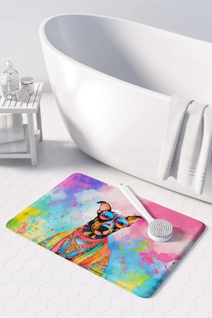 Doberman Pinscher Hippie Dawg Memory Foam Kitchen Mat Caroline's Treasures