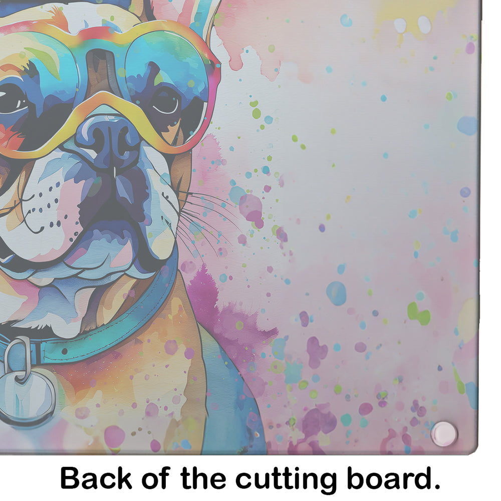 French Bulldog Hippie Dawg Glass Cutting Board Caroline's Treasures