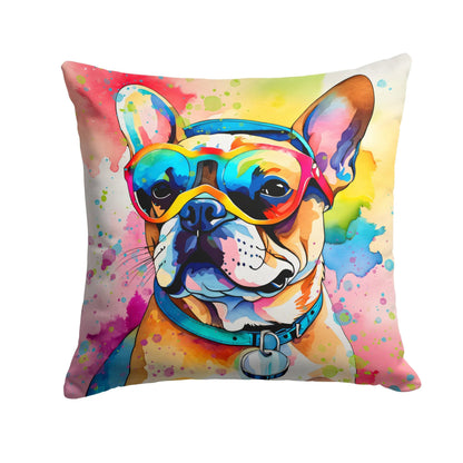 French Bulldog Hippie Dawg Throw Pillow Caroline's Treasures