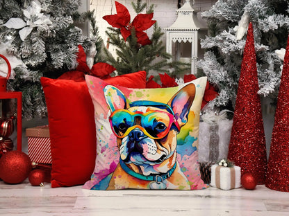 French Bulldog Hippie Dawg Throw Pillow Caroline's Treasures