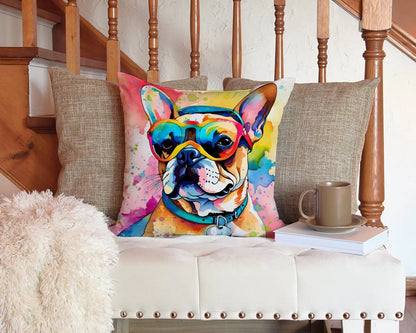 French Bulldog Hippie Dawg Throw Pillow Caroline's Treasures