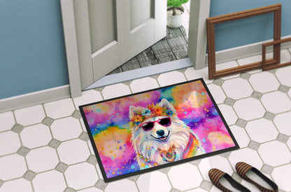 Samoyed Hippie Dawg Doormat Caroline's Treasures