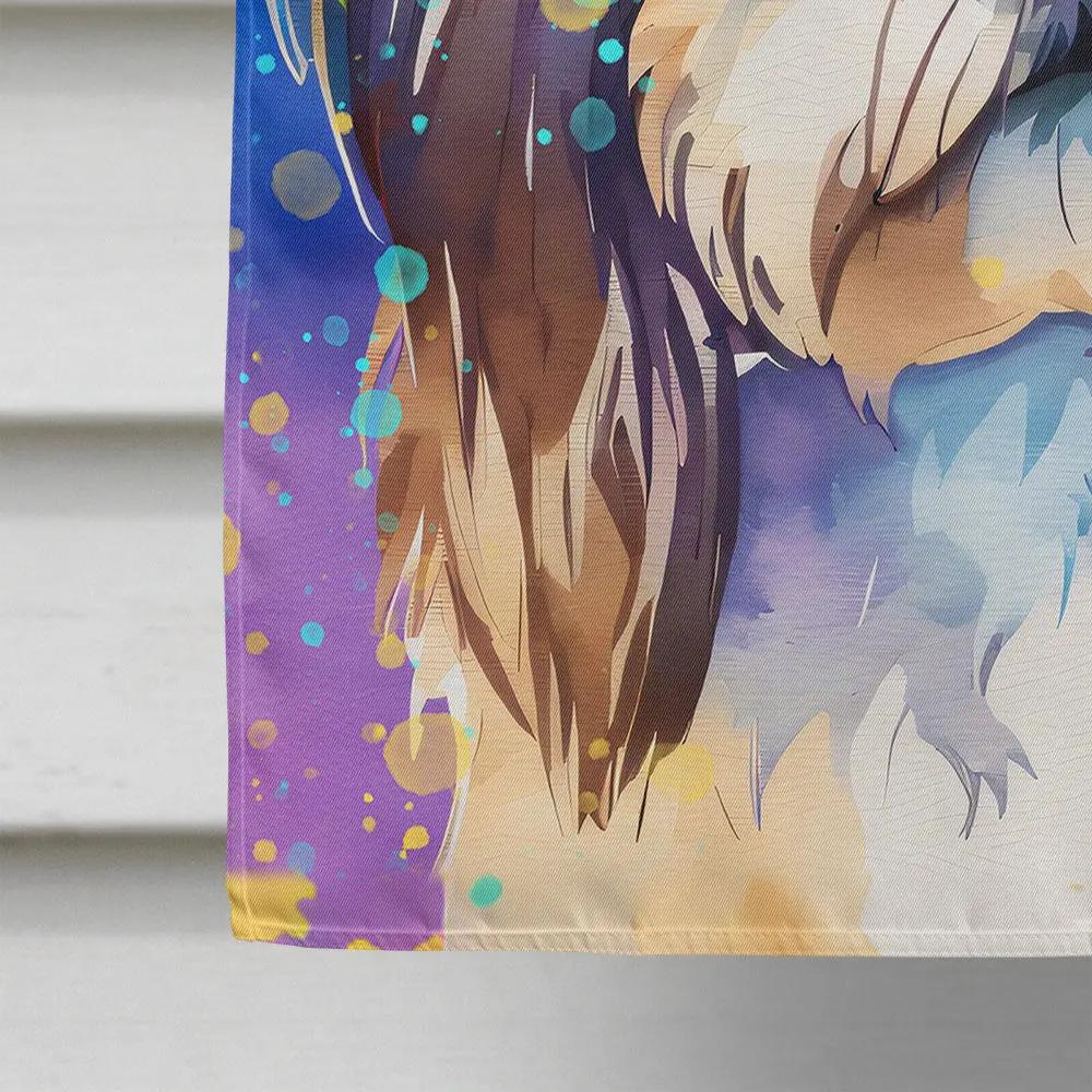 Shih Tzu Hippie Dawg House Flag Caroline's Treasures