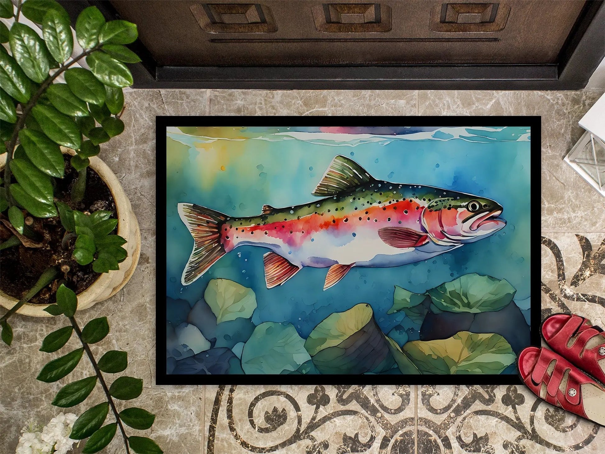 Rainbow Trout Doormat-2