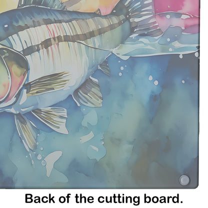 Striped Bass Glass Cutting Board Caroline's Treasures