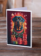 Rottweiler Holiday Christmas Greeting Cards Pack of 8 Caroline's Treasures