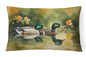 Mallard Throw Pillow - Vivid Treasure Zone