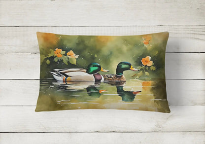 Mallard Throw Pillow - Vivid Treasure Zone
