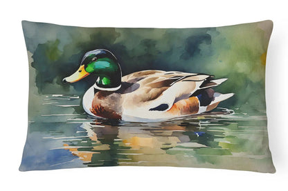 Mallard Throw Pillow - Vivid Treasure Zone
