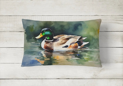 Mallard Throw Pillow - Vivid Treasure Zone