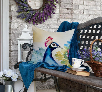 Peacock Throw Pillow-3