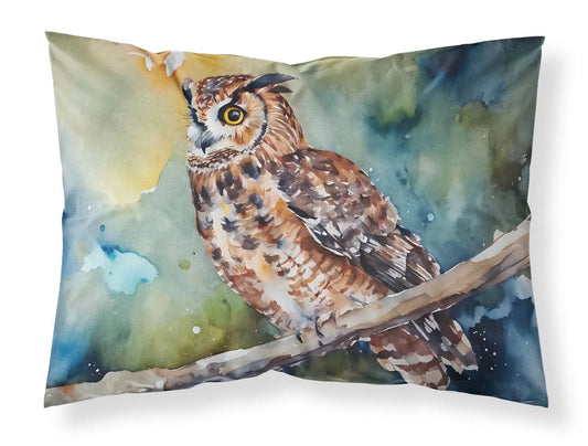 Tawny Owl Standard Pillowcase-0
