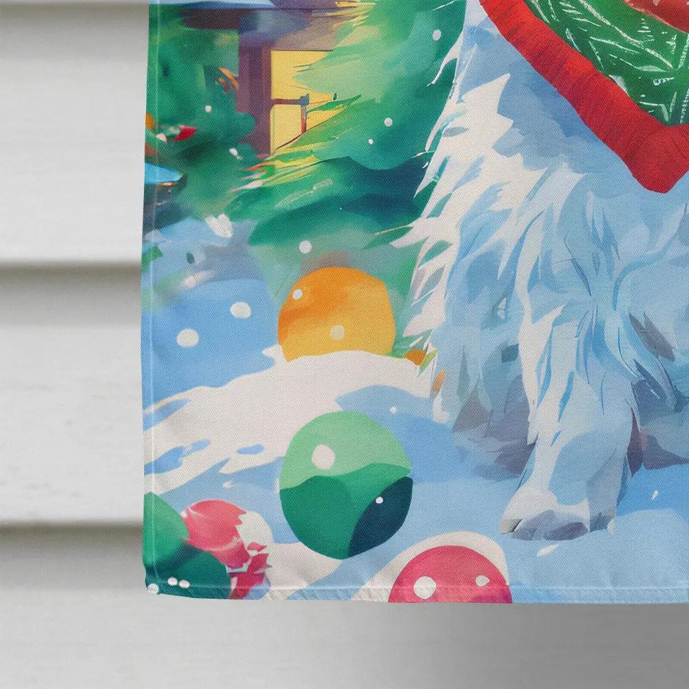 Westie Christmas House Flag-3
