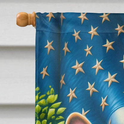 American French Bulldog House Flag - Vivid Treasure Zone