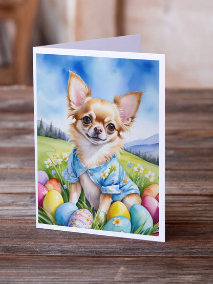 Chihuahua Easter Egg Hunt Greeting Cards Pack of 8 Caroline's Treasures