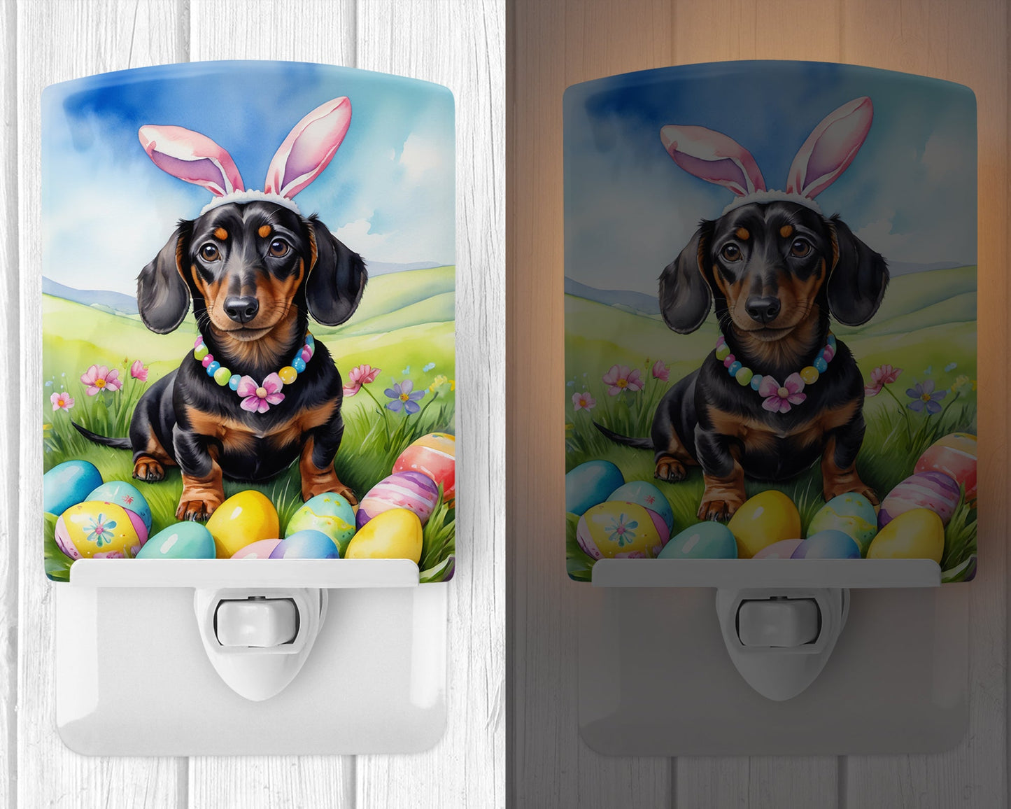 Dachshund Easter Egg Hunt Ceramic Night Light Caroline's Treasures
