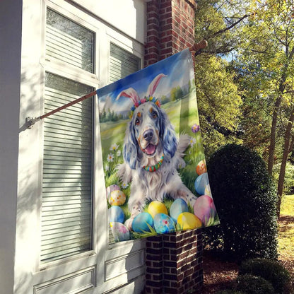 English Setter Easter Egg Hunt House Flag Caroline's Treasures