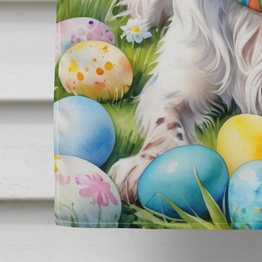 English Setter Easter Egg Hunt House Flag Caroline's Treasures
