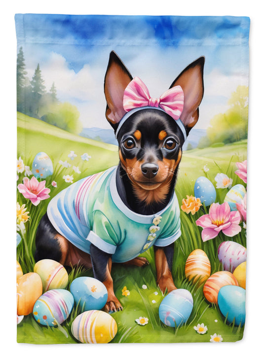 Miniature Pinscher Easter Egg Hunt Garden Flag Caroline's Treasures