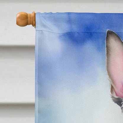 Schnauzer Easter Egg Hunt House Flag - Vivid Treasure Zone