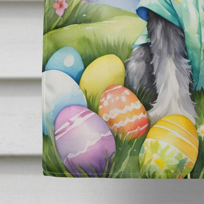 Schnauzer Easter Egg Hunt House Flag - Vivid Treasure Zone