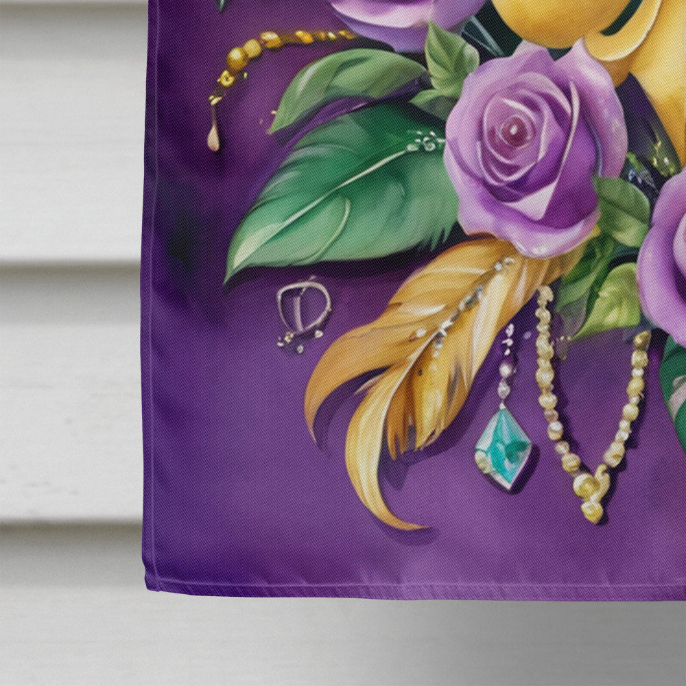 Fleur de lis Mardi Gras House Flag Caroline's Treasures