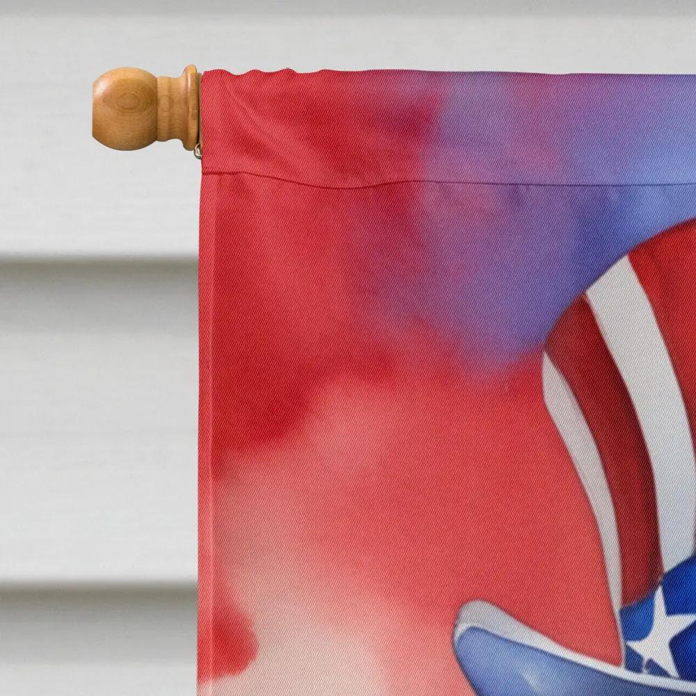 American English Coonhound Patriotic American House Flag - Vivid Treasure Zone