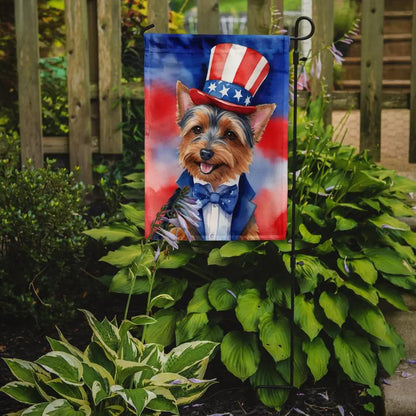 Australian Terrier Patriotic American Garden Flag Caroline's Treasures