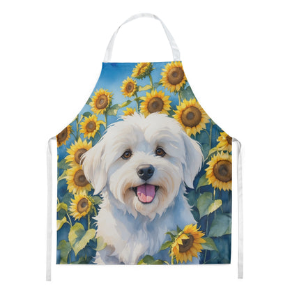 Coton de Tulear in Sunflowers Apron Caroline's Treasures