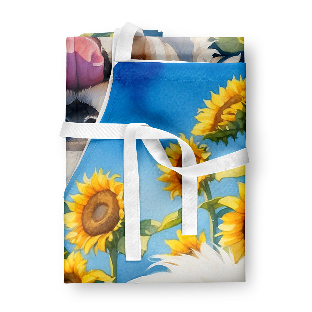 Coton de Tulear in Sunflowers Apron Caroline's Treasures