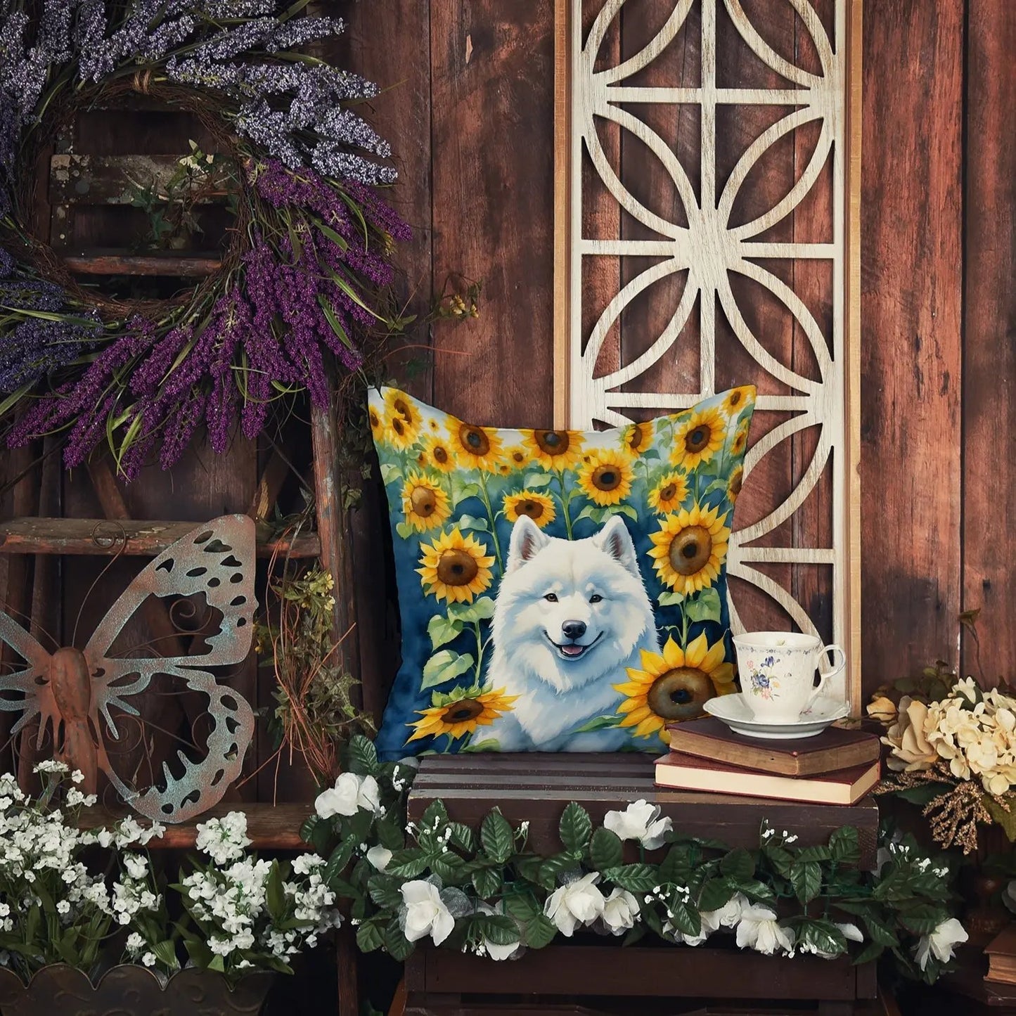 Samoyed Pillow: Cozy Decorative Comfort for Animal Lovers - Vivid Treasure Zone