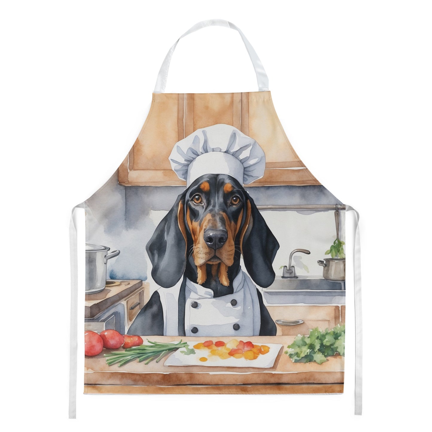 Black and Tan Coonhound The Chef Apron Caroline's Treasures