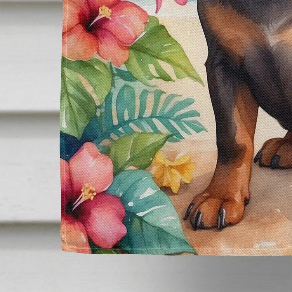 Dachshund Luau House Flag Caroline's Treasures