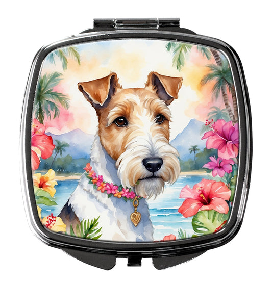 Fox Terrier Luau Compact Mirror Caroline's Treasures
