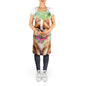 Pomeranian Luau Apron - Vivid Treasure Zone