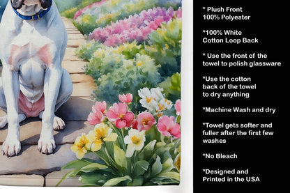 Boxer Spring Path Kitchen Towel Caroline's Treasures