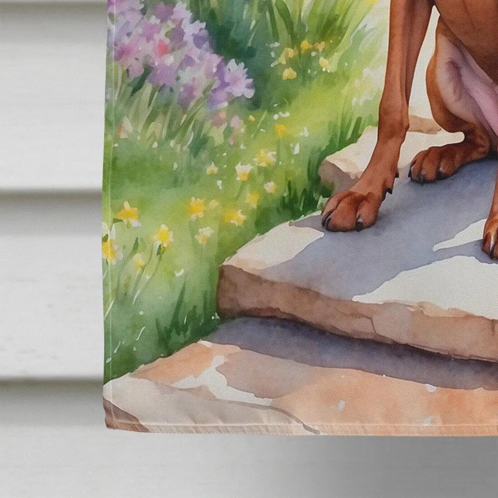 Vizsla Spring Path House Flag-3