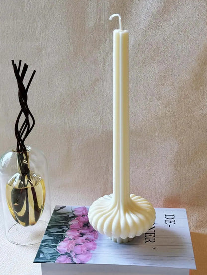 Elegant Lantern Pillar Candle - Unique Soy Wax Home Decor Gift Idea-2