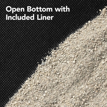 Outdoor Kid's Octagonal Sandbox in Grey Wood Finish-3