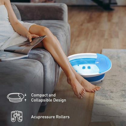 Home Comfort Bundle – Pursonic 3-Setting Electric Heating Pad & Compact, Collapsible Footbath Spa Massager-2