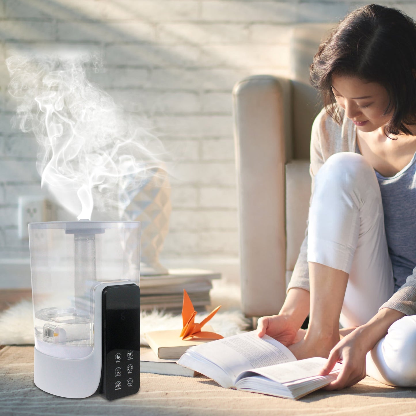 UV Smart Ultrasonic Humidifier,6L Cool Mist Aroma Diffuser-1