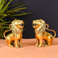 Brass Lion Statue Pair Home Decor SAMA Homes
