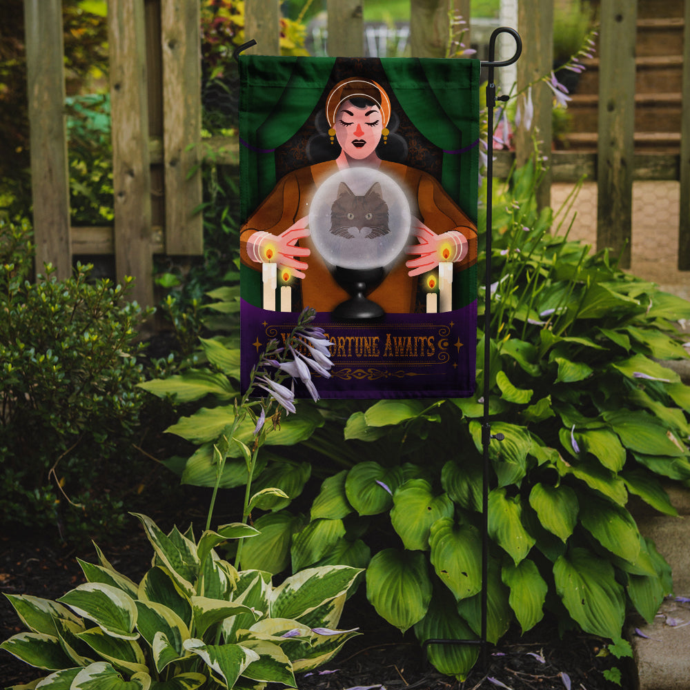 Norwegian Forest Cat Halloween Garden Flag Caroline's Treasures