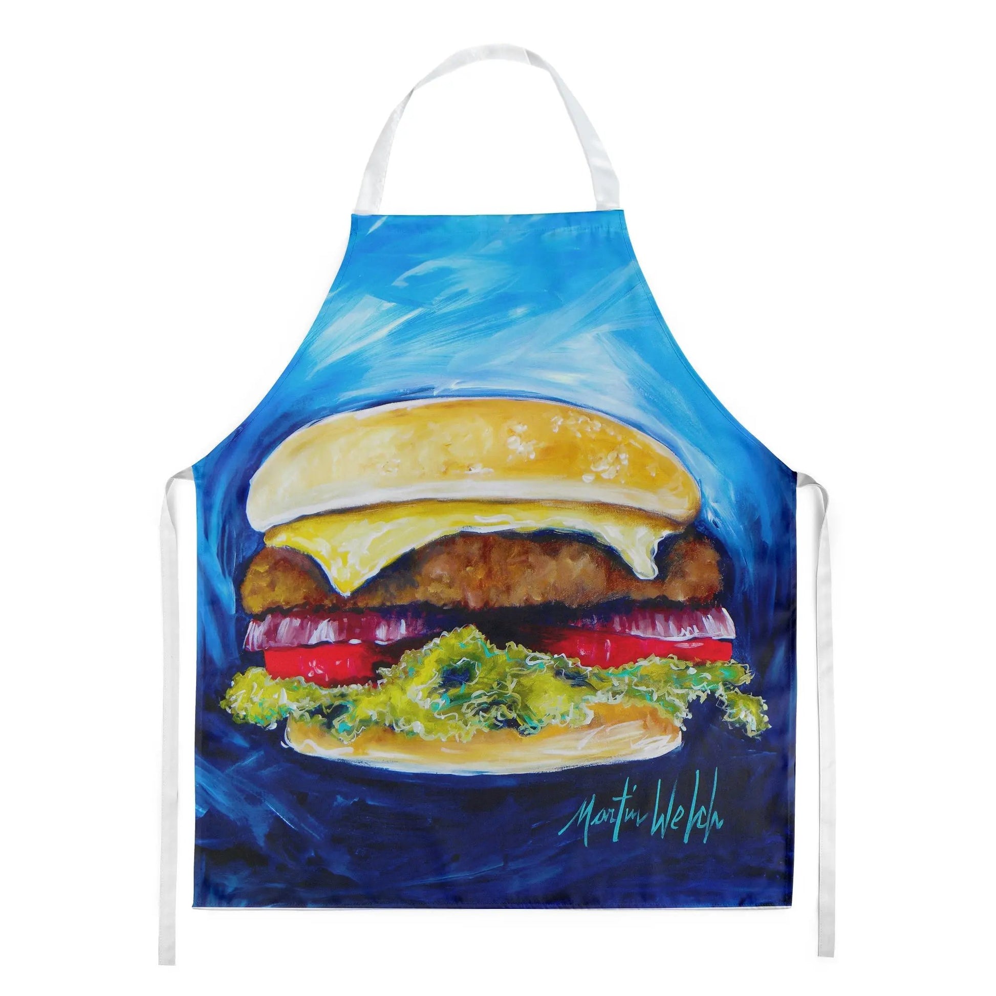 I Want Mine Dressed Hamburger Apron-0