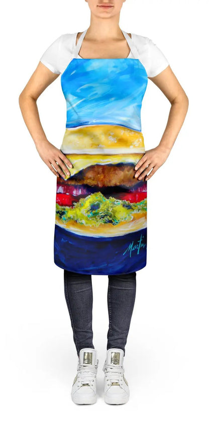 I Want Mine Dressed Hamburger Apron-1