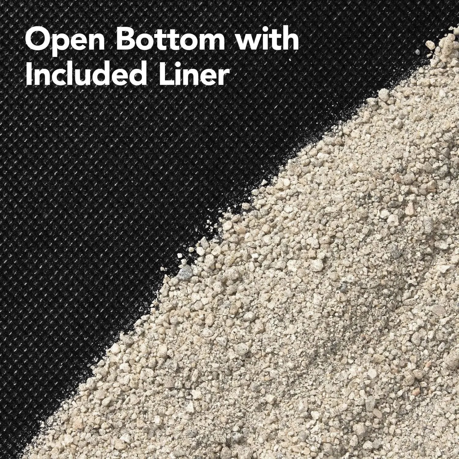 Outdoor Kid's Octagonal Sandbox in Natural Wood Finish-3