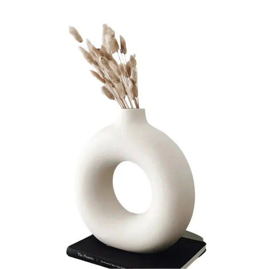 Round Ceramic Vase for Home Decor OBA