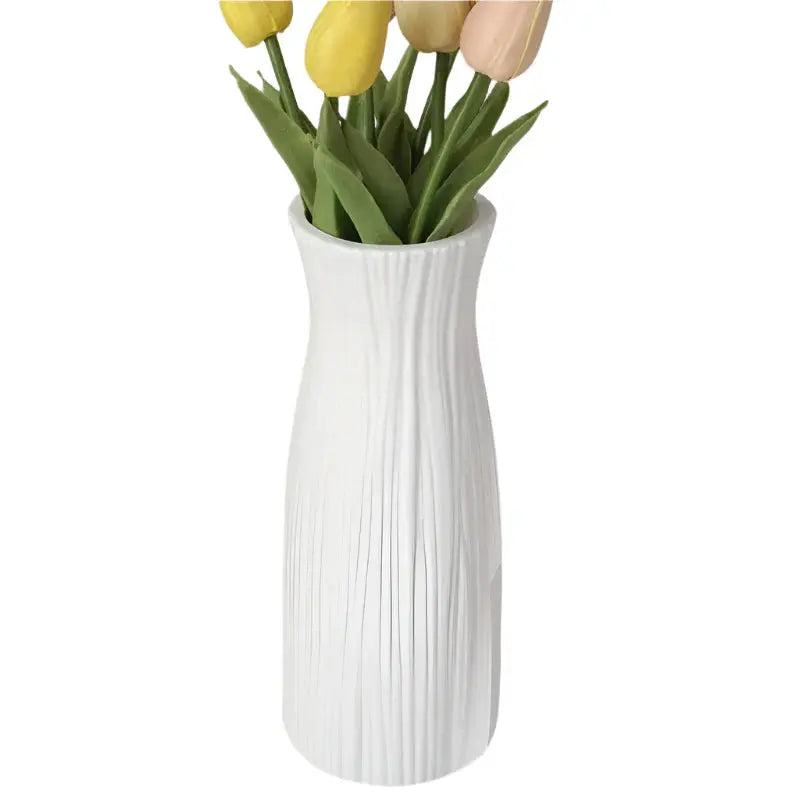 NNEOBA White Plastic Vase for Home and Wedding Decor NNEOBA