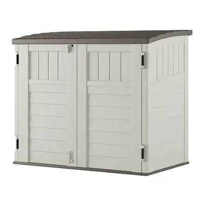 Outdoor 4-ft x 2-ft Locking Storage Shed with Easy Lift Lid-0