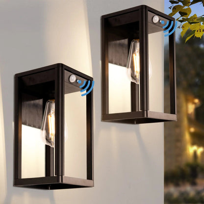 Solar Motion Sensor Wall Light 2 pack-0
